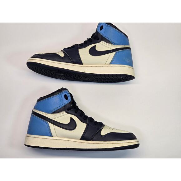 Nike Air Jordan 1 Retro High OG Obsidian UNC GS 575441-140 Size 6Y - Picture 3 of 7